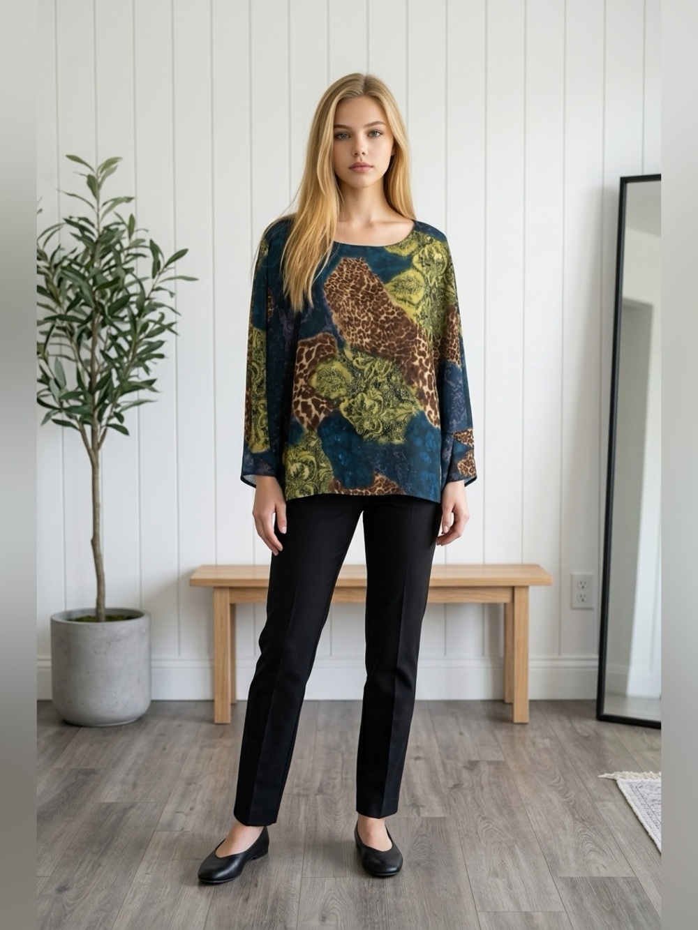 Multicolored Top Jaipur (M) Ruana style